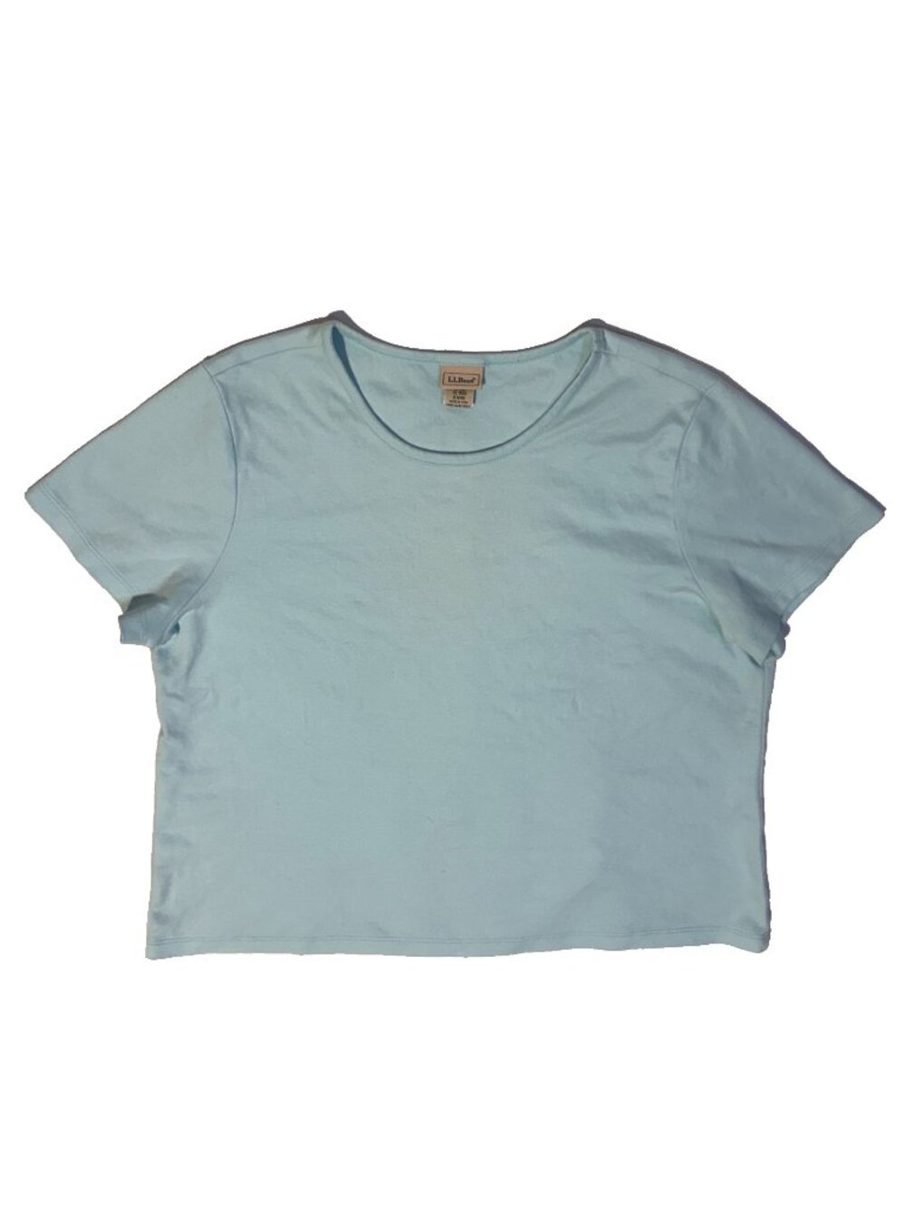 L.L.Bean T-Shirt 100% Supima Cotton Teal Classic Crewneck XL Minimalist Gorpcore